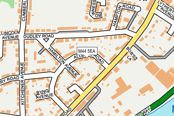 M44 5EA map - OS OpenMap – Local (Ordnance Survey)