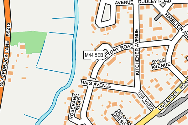 M44 5EB map - OS OpenMap – Local (Ordnance Survey)
