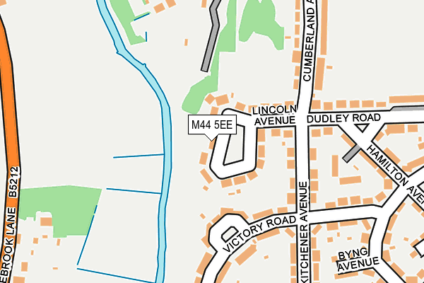 M44 5EE map - OS OpenMap – Local (Ordnance Survey)