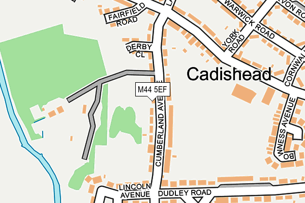 M44 5EF map - OS OpenMap – Local (Ordnance Survey)