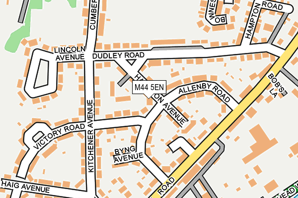 M44 5EN map - OS OpenMap – Local (Ordnance Survey)