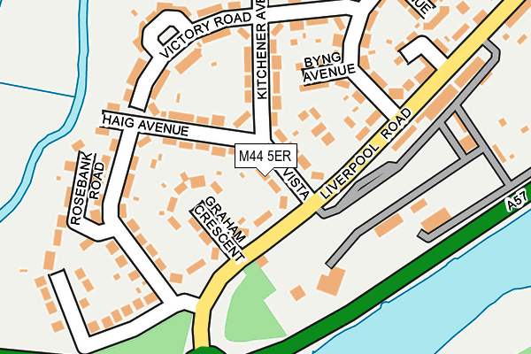 M44 5ER map - OS OpenMap – Local (Ordnance Survey)
