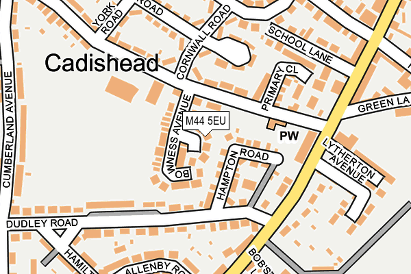 M44 5EU map - OS OpenMap – Local (Ordnance Survey)