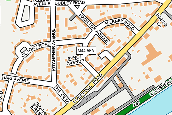 M44 5FA map - OS OpenMap – Local (Ordnance Survey)