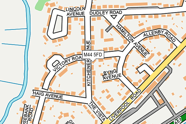 M44 5FD map - OS OpenMap – Local (Ordnance Survey)