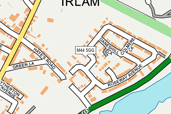 M44 5GG map - OS OpenMap – Local (Ordnance Survey)