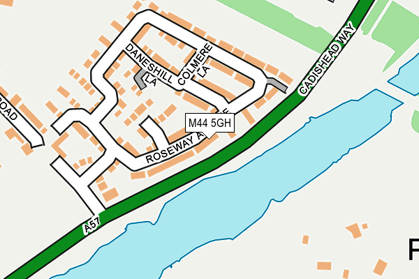 M44 5GH map - OS OpenMap – Local (Ordnance Survey)