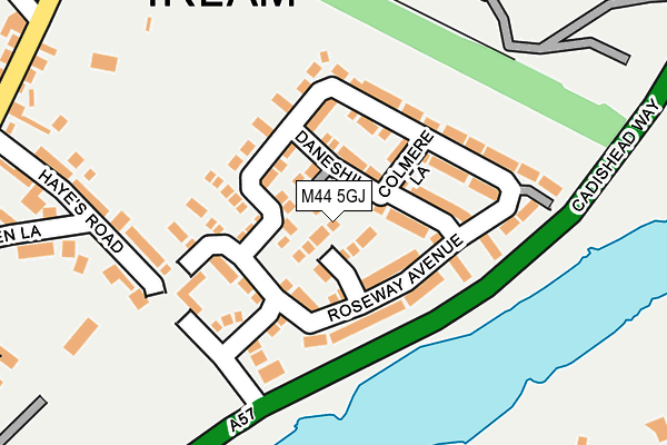 M44 5GJ map - OS OpenMap – Local (Ordnance Survey)