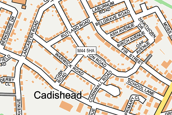 M44 5HA map - OS OpenMap – Local (Ordnance Survey)