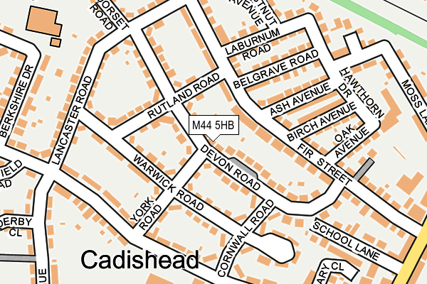 M44 5HB map - OS OpenMap – Local (Ordnance Survey)