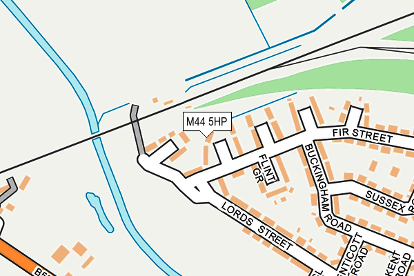 M44 5HP map - OS OpenMap – Local (Ordnance Survey)