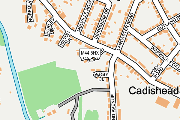 M44 5HX map - OS OpenMap – Local (Ordnance Survey)