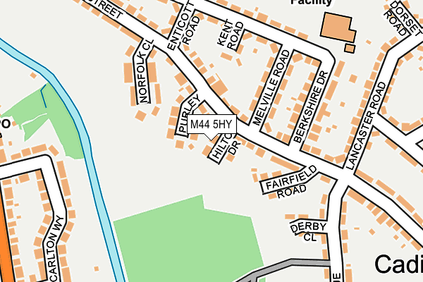 M44 5HY map - OS OpenMap – Local (Ordnance Survey)