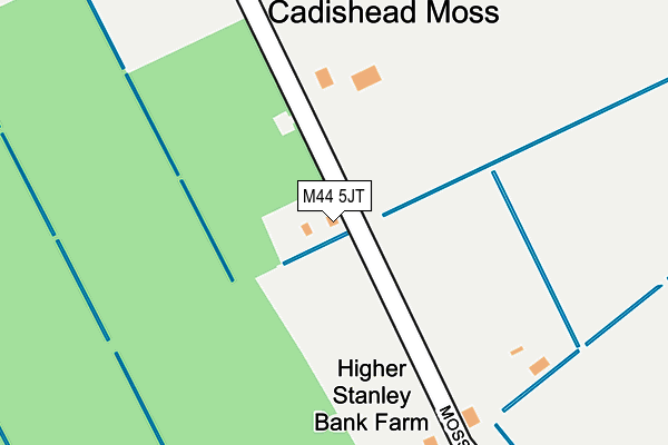 M44 5JT map - OS OpenMap – Local (Ordnance Survey)