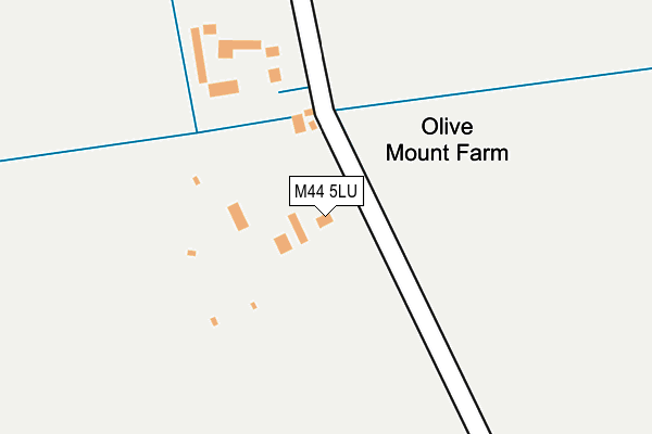 M44 5LU map - OS OpenMap – Local (Ordnance Survey)