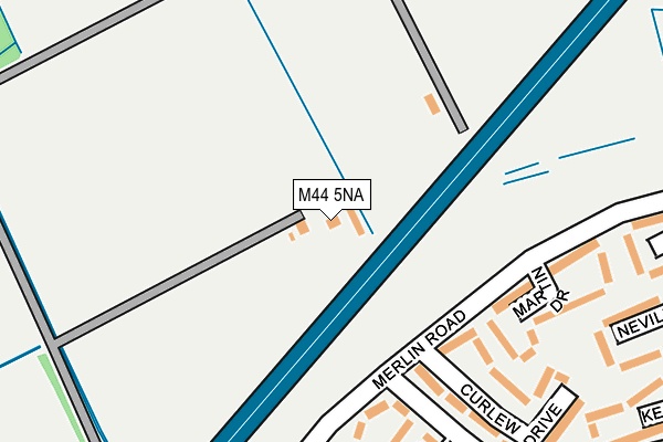 M44 5NA map - OS OpenMap – Local (Ordnance Survey)