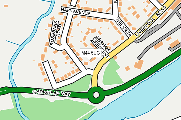 M44 5UG map - OS OpenMap – Local (Ordnance Survey)