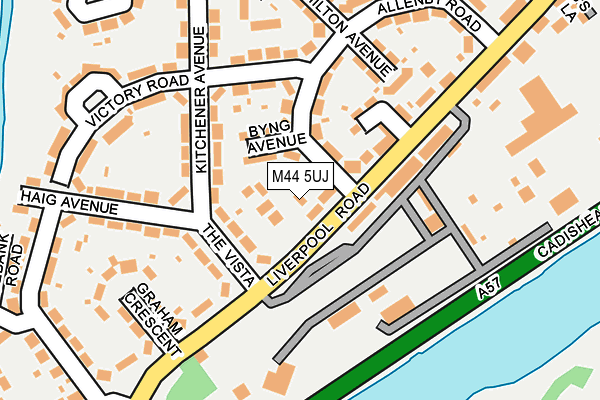 M44 5UJ map - OS OpenMap – Local (Ordnance Survey)