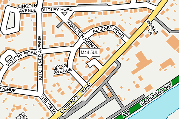 M44 5UL map - OS OpenMap – Local (Ordnance Survey)