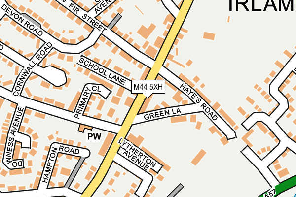 M44 5XH map - OS OpenMap – Local (Ordnance Survey)