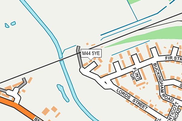 M44 5YE map - OS OpenMap – Local (Ordnance Survey)