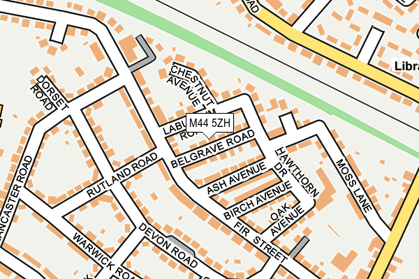 M44 5ZH map - OS OpenMap – Local (Ordnance Survey)