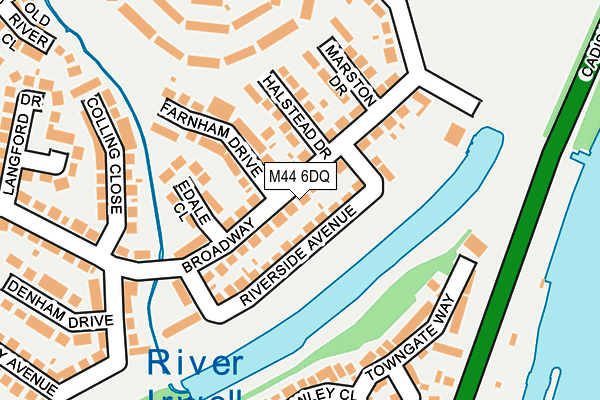 M44 6DQ map - OS OpenMap – Local (Ordnance Survey)