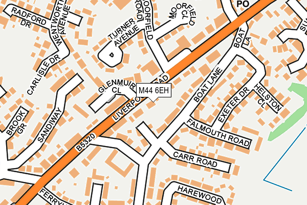 M44 6EH map - OS OpenMap – Local (Ordnance Survey)