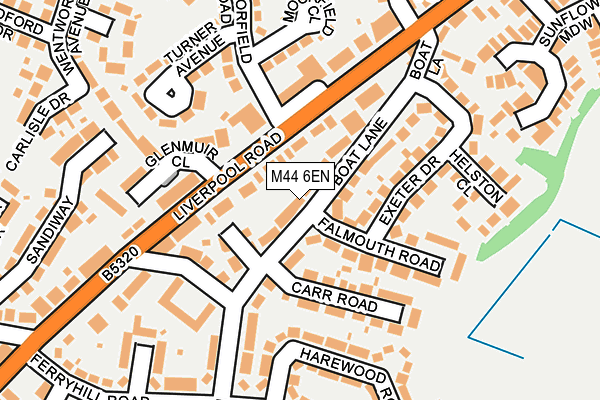 M44 6EN map - OS OpenMap – Local (Ordnance Survey)