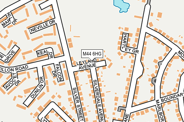 M44 6HG map - OS OpenMap – Local (Ordnance Survey)