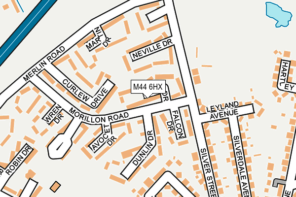 M44 6HX map - OS OpenMap – Local (Ordnance Survey)