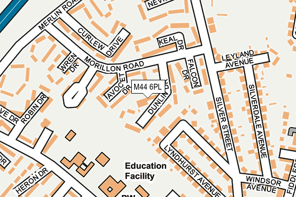 M44 6PL map - OS OpenMap – Local (Ordnance Survey)