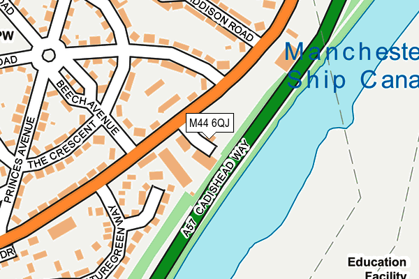 M44 6QJ map - OS OpenMap – Local (Ordnance Survey)