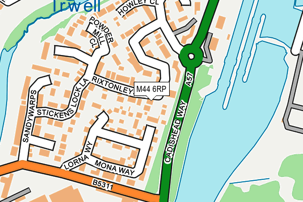 M44 6RP map - OS OpenMap – Local (Ordnance Survey)