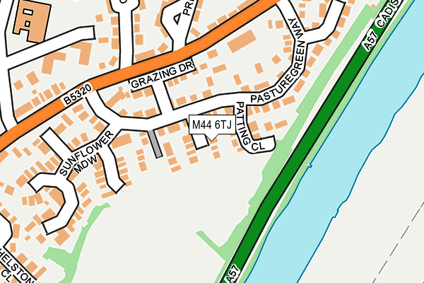M44 6TJ map - OS OpenMap – Local (Ordnance Survey)