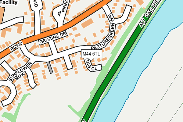 M44 6TL map - OS OpenMap – Local (Ordnance Survey)