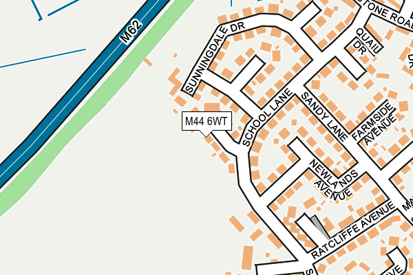 M44 6WT map - OS OpenMap – Local (Ordnance Survey)