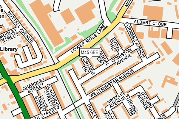 M45 6EE map - OS OpenMap – Local (Ordnance Survey)