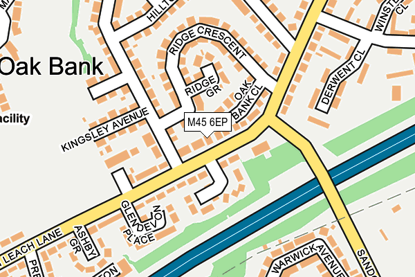 M45 6EP map - OS OpenMap – Local (Ordnance Survey)