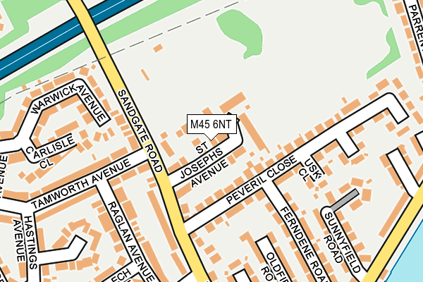 M45 6NT map - OS OpenMap – Local (Ordnance Survey)