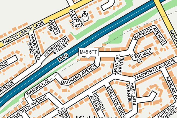 M45 6TT map - OS OpenMap – Local (Ordnance Survey)