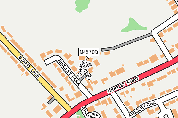 M45 7DQ map - OS OpenMap – Local (Ordnance Survey)