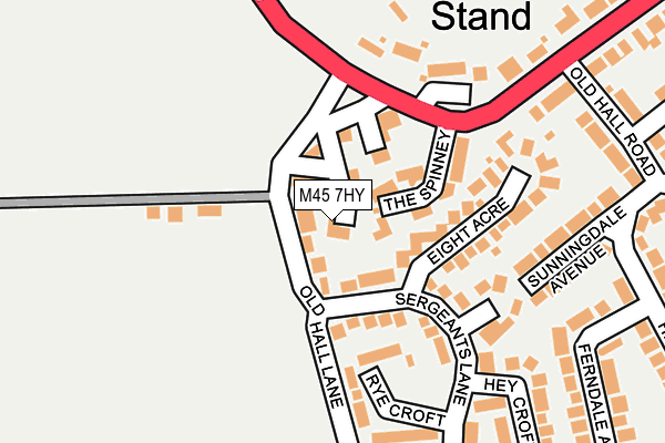 M45 7HY map - OS OpenMap – Local (Ordnance Survey)