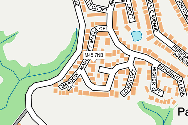 M45 7NB map - OS OpenMap – Local (Ordnance Survey)