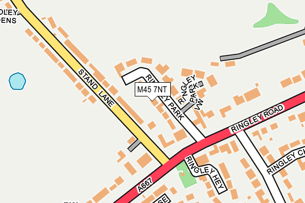 M45 7NT map - OS OpenMap – Local (Ordnance Survey)