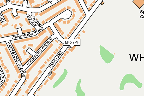 M45 7PF map - OS OpenMap – Local (Ordnance Survey)