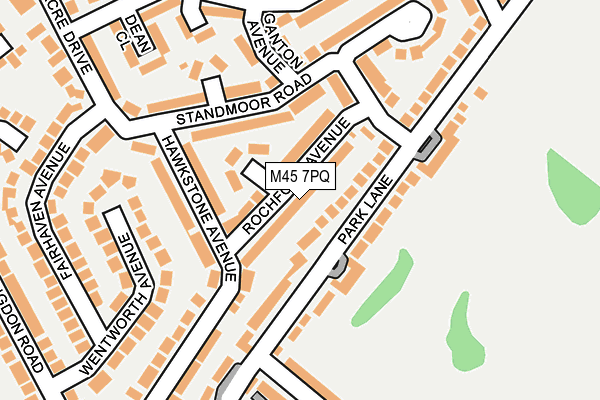 M45 7PQ map - OS OpenMap – Local (Ordnance Survey)