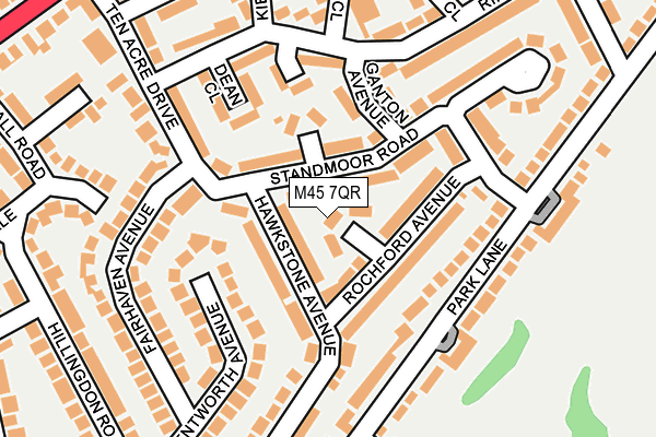 M45 7QR map - OS OpenMap – Local (Ordnance Survey)