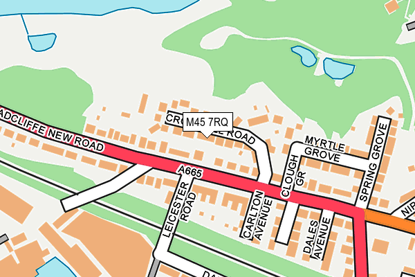 M45 7RQ map - OS OpenMap – Local (Ordnance Survey)