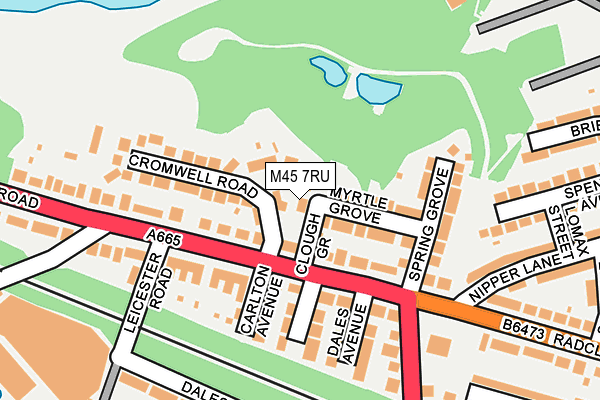 M45 7RU map - OS OpenMap – Local (Ordnance Survey)